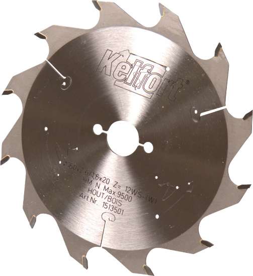 Afbeeldingen van Kelfort Cirkelzaagblad - 160x2.2x20mm 12Tands - HM WS vertanding 