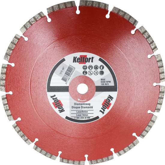 Afbeeldingen van Kelfort Diamantzaag - 300x20.0mm - rood Beton  Op=Op
