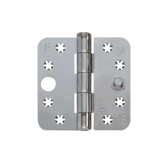 Afbeeldingen van Axa Veiligheids Klepscharnier - 3mm 89x89 - rondhoek ongemonteerd 