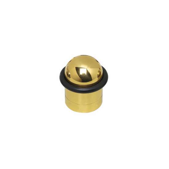 Afbeeldingen van INTERSTEEL Deurstop met ring messing gelakt 4420