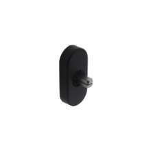 Afbeeldingen van INTERSTEEL Basisplaat tbv raamkruk hals ø18mm mat zwart 6050