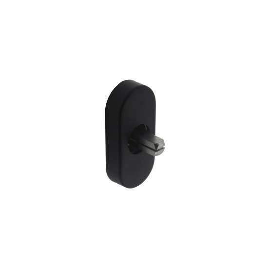 Afbeeldingen van INTERSTEEL Basisplaat tbv raamkruk hals ø18mm mat zwart 6050