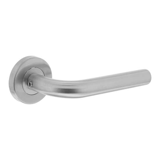 Afbeeldingen van INTERSTEEL Deurkruk Rond op rozet 500 serie staal RVS 1231