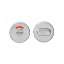 Afbeeldingen van INTERSTEEL WC-sluiting 5mm rond plat verdekt RVS 3413