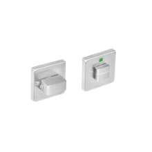Afbeeldingen van INTERSTEEL Rozet vierkant met toilet-/badkamersluiting rvs geborsteld 8 mm 3510