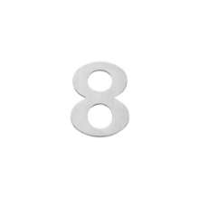 Afbeeldingen van INTERSTEEL Huisnummer 8 150x2mm rvs geborsteld 4020