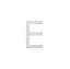 Afbeeldingen van INTERSTEEL Huisletter E 100 mm rvs geborsteld 4026