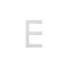 Afbeeldingen van INTERSTEEL Huisletter E 100 mm rvs geborsteld 4026
