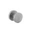 Afbeeldingen van INTERSTEEL Knop plat vast op verdekte rozet ø52x10mm verdekt incl. M4 bevestiging en stift, rvs 2165