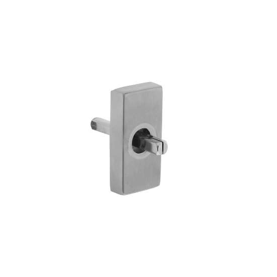 Afbeeldingen van INTERSTEEL Basisplaat rechthoekig tbv raamkruk hals ø16, insteeklengte stift 7x35mm RVS 6050