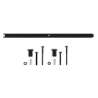 Afbeeldingen van INTERSTEEL Schuifdeursysteem – tussenrail 90 cm mat zwart 4501