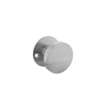 Afbeeldingen van INTERSTEEL Knop plat vast op platte rozet ø50x2mm incl. M4 bevestiging en stift, rvs 2165
