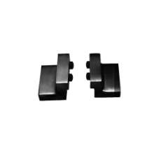 Afbeeldingen van INTERSTEEL Set van 2 stoppers tbv schuifdeursysteem, incl. bevestiging, mat zwart 4501