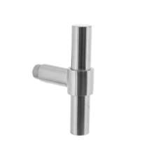Afbeeldingen van INTERSTEEL Gatdeel T-recht model tbv espagnolet RVS 0633