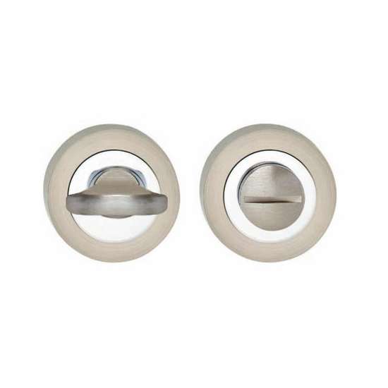 Afbeeldingen van INTERSTEEL WC-sluiting 7mm rond met 7mm nokken chroom/nikkel mat 3476