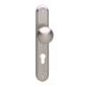 Afbeeldingen van INTERSTEEL Knop op schild profielcilindergat 72 mm nikkel mat 2126
