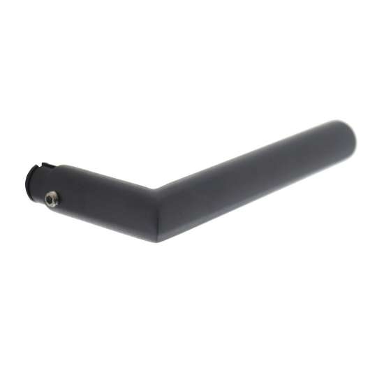 Afbeeldingen van INTERSTEEL Gatdeel Jura recht Hoek 90°ø19mm RVS zwart 0583