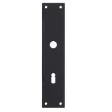 Afbeeldingen van INTERSTEEL Schild renovatie rechthoekig 250x55x2mm RVS mat zwart 2688
