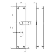 Afbeeldingen van INTERSTEEL Schild renovatie rechthoekig 250 x 55mm x 2mm PC55 RVS 2688