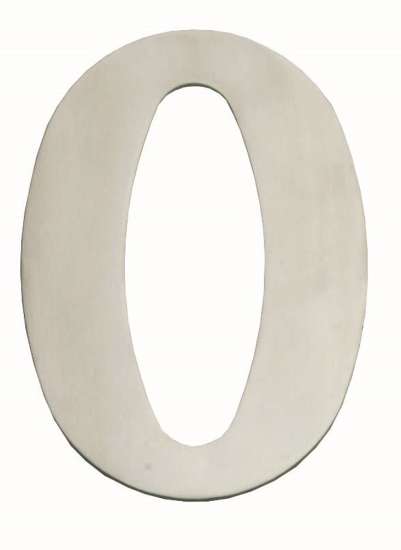 Afbeeldingen van INTERSTEEL Huisnummer 0 150x2mm RVS 4020