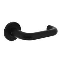 Afbeeldingen van INTERSTEEL Deurkruk Rond op ronde rozet ø55x8mm 0102