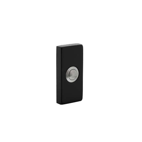 Afbeeldingen van INTERSTEEL Deurbel rechthoekig verdekt 65x30x10 mm rvs zwart 3990
