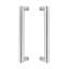 Afbeeldingen van INTERSTEEL Deurgrepen per paar recht-90° 630x80x30 HoH 600 rvs 4339