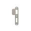 Afbeeldingen van INTERSTEEL Sluitplaat 127x23x1,5mm tbv 55pc SKG sluitkom, afgerond met korte lip, DIN rechts rvs 9508