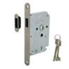 Afbeeldingen van INTERSTEEL Woningbouw magneet klavier dag- en nachtslot 55mm, voorplaat afgerond rvs, 20x175, doorn 50mm incl. 9571