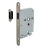 Afbeeldingen van INTERSTEEL Woningbouw magneet cilinder dag- en nachtslot 55mm, voorplaat afgerond rvs, 20x175, doorn 50mm incl. 9571