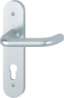 Afbeeldingen van Hoppe Binnendeurgarnituur aluminium op schild Paris 138L/3056RF-3 - PC72 - F1