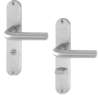 Afbeeldingen van Hoppe Binnendeurgarnituur WC op schild Bonn E150Z/302 - RVS - 72/8