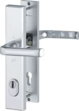 Afbeeldingen van Hoppe Inbraakwerend deurkrukgarnituur aluminium London 113/2236ZA/2214 - Deurdikte 56mm - PC92 - F1