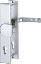 Afbeeldingen van Hoppe Inbraakwerend-wisselgarnituur aluminium London 61G/2235/2214/113 Deurdikte 56mm - PC92 - F1
