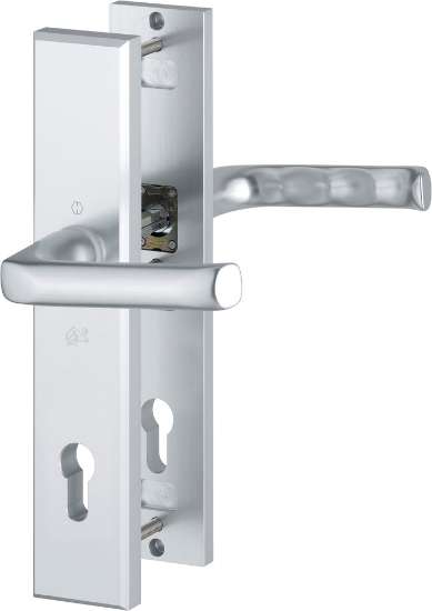 Afbeeldingen van Hoppe Inbraakwerend deurkrukgarnituur aluminium London 113/2235/2214 - Deurdikte 56mm PC92 - F1