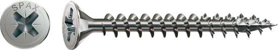 Afbeeldingen van Spax 3.5x30 PZ2 spaanplaatschroef - platkop - RVS A2