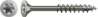 Afbeeldingen van Spax spaanplaatschroef 4Cut - Ø8x140mm T40 - verzonken multikop deeldraad RVS