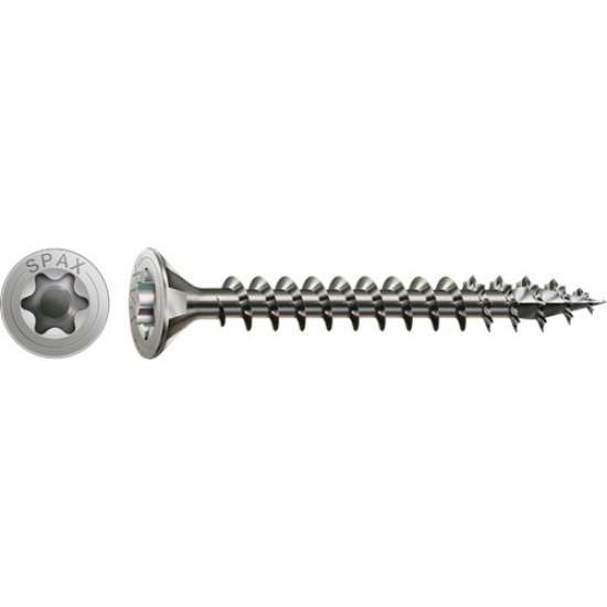 Afbeeldingen van Spax spaanplaatschroef - Ø3.5x16mm T15 - platkop RVS