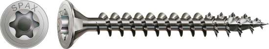 Afbeeldingen van Spax spaanplaatschroef - Ø3.5x20mm T15 - platkop RVS