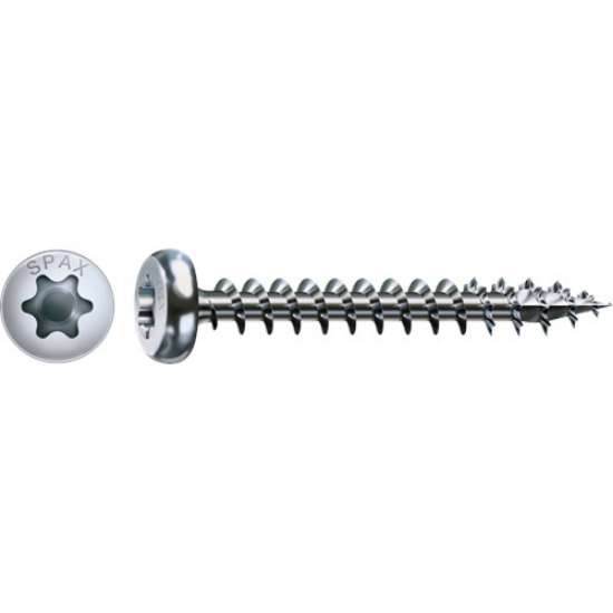 Afbeeldingen van Spax spaanplaatschroef - Ø3.5x15mm T15 - cilinderkop verzinkt