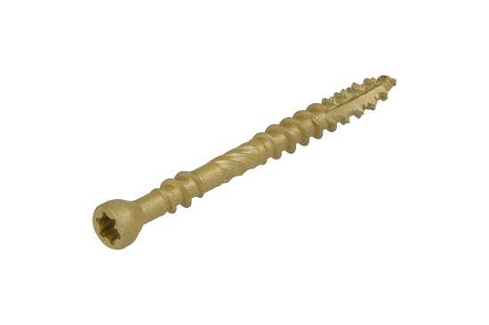 Afbeeldingen van Dynaplus vlonderschroef - Ø5.0x60/35mm T20 - platkop ar coating 