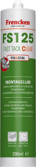 Afbeeldingen van FRENCKEN Montagelijm FS125 Fast Tack Clear