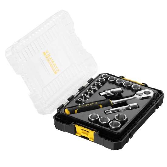 Afbeeldingen van STANLEY Fatmax pro-stack doppenset 3/8" 18-delig FMMT98102-0