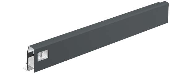 Afbeeldingen van Hettich ArciTech Ladezijwand, ladezijwand hoogte 78 x NL 500 mm, antraciet, rechts