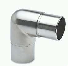 Afbeeldingen van G-Fittings Kniefitting 90° - voor 38.1mm buis - RVS look
