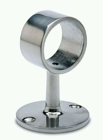 Afbeeldingen van G-Fittings Vlakke middensteun voor 38.1mm buis - RVS look