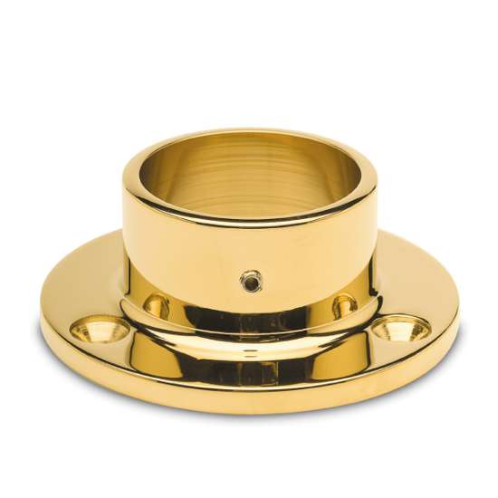 Afbeeldingen van Muur en vloer flens - Ø 38.1 mm (1") - Messing