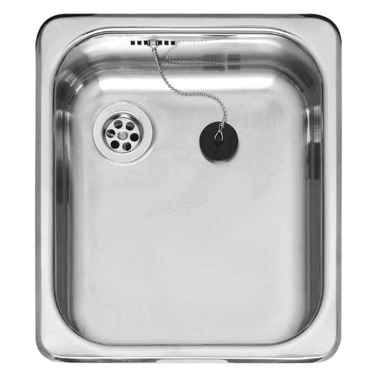 Afbeeldingen van Reginox Spoelbak R18 3530 OSK - 30x35 - Opbouw RVS