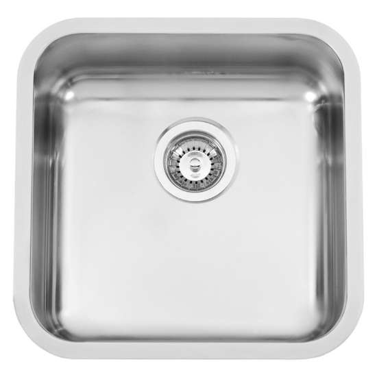 Afbeeldingen van Reginox Spoelbak IB 4040 -316 KG CC- 40x40 - Vlakbouw RVS