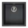 Afbeeldingen van Reginox Spoelbak Amsterdam 40 - 40x40 - Onderbouw/Opbouw Black Silver 